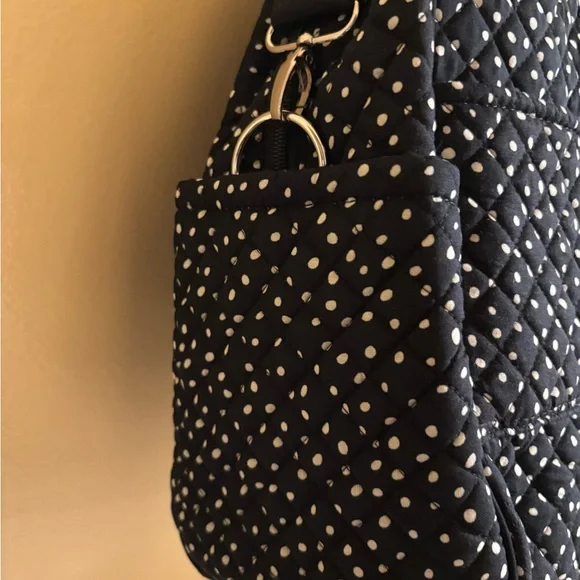 Black and White Polka Dot Quilted Bag - Picture 4 of 5
